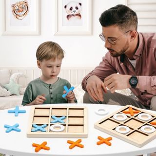 ของเล่นเด็ก เกมส์ Tic Tac Toe เพื่อการศึกษา สะดวกในการนําออกของเล่นปฏิสัมพันธ์