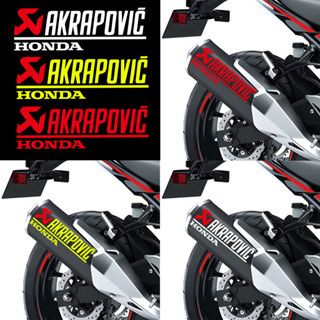 Akrapovic สติกเกอร์สะท้อนแสง ลายโลโก้สัญลักษณ์ สําหรับติดตกแต่งหมวกกันน็อครถจักรยานยนต์ สกูตเตอร์ Honda PCX160 PCX150 PCX125 สติกเกอร์ สติ๊กเกอร์ติด pcx