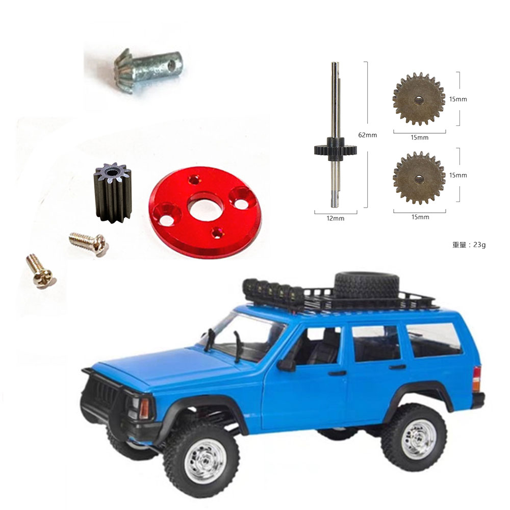 MN82 โลหะเกียร์เกียร์ Bevel เกียร์มอเตอร์ Converter ถึง 370 มอเตอร์สําหรับ 1/12 MN78 MN-78 อะไหล่อัพ