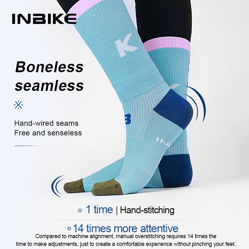 INBIKE ถุงเท้ากีฬามืออาชีพ 1/3/5 คู่ ถุงเท้าวิ่งสำหรับผู้ชายและผู้หญิง ดูดซับเหงื่อและความชื้น ความยืดหยุ่นสูง เหมาะสำหรับกีฬา วิ่ง ขี่จักรยาน ปีนเขา ฯลฯ