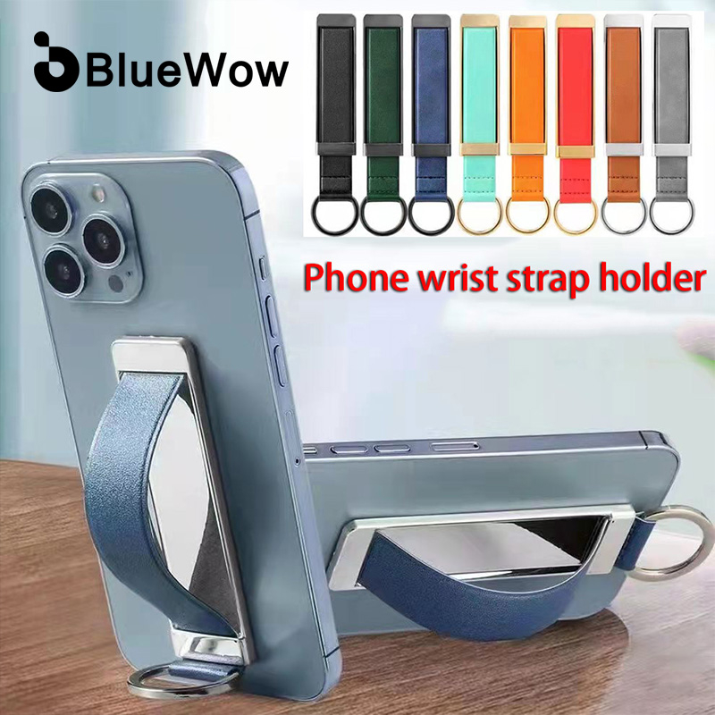 Bluewow หัวเข็มขัดที่วางโทรศัพท์มือถือ ด้านหลัง แบบพกพา สไตล์เรียบง่าย