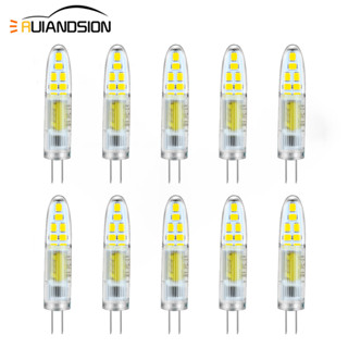 หลอดไฟสปอตไลท์ G4 LED AC 220-240V 1.4W พลังงานต่ํา สีขาวอบอุ่น สามสี หรี่แสงได้ สําหรับโคมไฟระย้า 10 ชิ้น