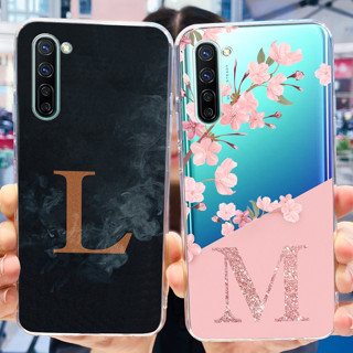 Oppo Find X2 Lite Find X 2Lite เคส รูปแบบตัวอักษร หรูหรา กันกระแทก ซิลิโคนนิ่ม TPU เคสโทรศัพท์ป้องกัน