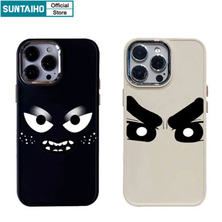 เคสโทรศัพท์มือถือ ซิลิโคนนิ่ม กันกระแทก ปิดด้านหลัง ลาย Suntaiho Big Mouth Frown Emote Motif สําหรับ Iphone 15 14 12 13 11 Pro Max IP 7 8 Plus Iphon X XR Xs Max