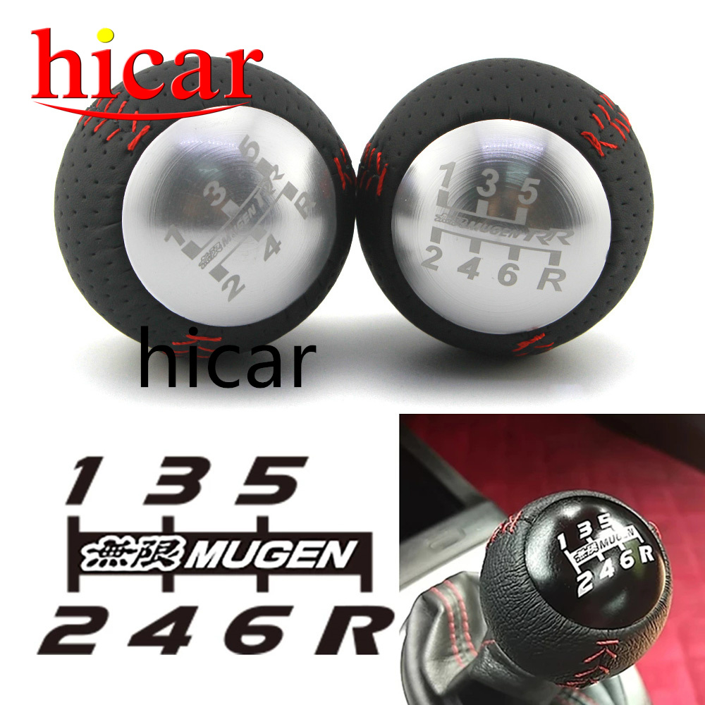 ปลอกหนังหุ้มลูกบิดเกียร์ ความเร็ว 5/6 M10x1.5 Mugen RR สําหรับ Honda Civic Accord City FD2 FN2 EP3 T