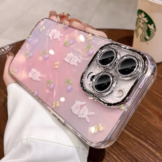 【Gillter lens/Hard case/tulip】เคส compatible for iPhone 11 12 13 14 15 pro max case