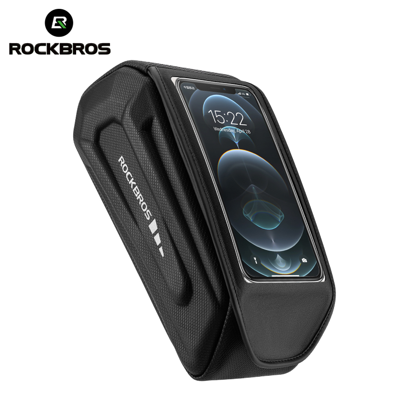 [Fulfilled by Shopee]ROCKBROS กระเป๋าใส่โทรศัพท์มือถือ แบบแข็ง หน้าจอสัมผัส ความจุขนาดใหญ่ ทนทาน สําหรับจักรยานเสือภูเขา