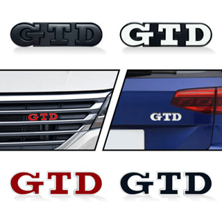 สติกเกอร์โลโก้ GTD โลหะ 3D ติดกระจังหน้า และหลัง สําหรับ Golf MK2 MK3 MK4 MK6 MK7 5 6 7 8