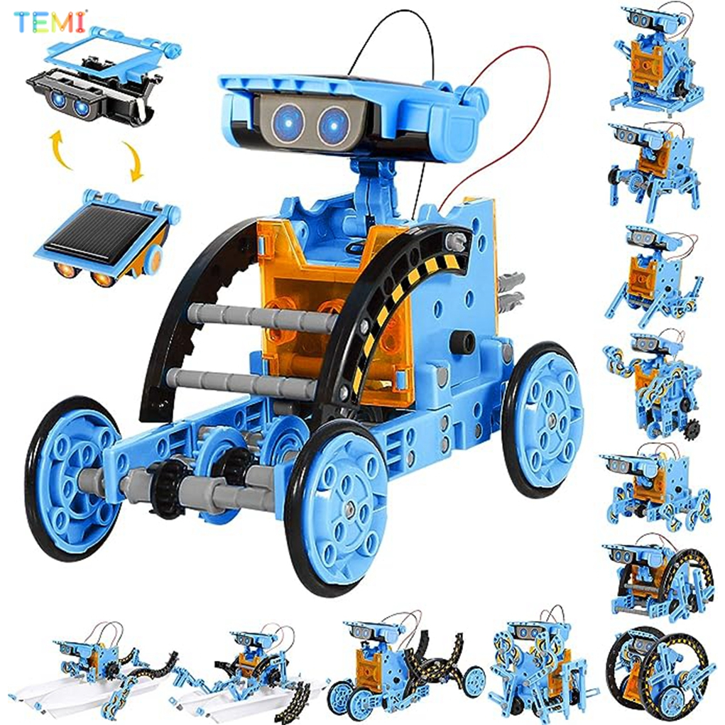 TEMI Educational Solar robot หุ่นยนต์พลังงานแสงอาทิตย์ สามารถประกอบได้ 12 แบบ สําหรับเด็ก DIY