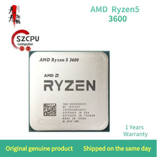 โปรเซสเซอร์ CPU AMD Ryzen 5 3600 R5 3600 3.6 GHz Gaming Zen 2 six-core 12 เกลียว 7nm 65W L3 = 32m 100-000000031 ซ็อกเก็ต AM4 Yaje