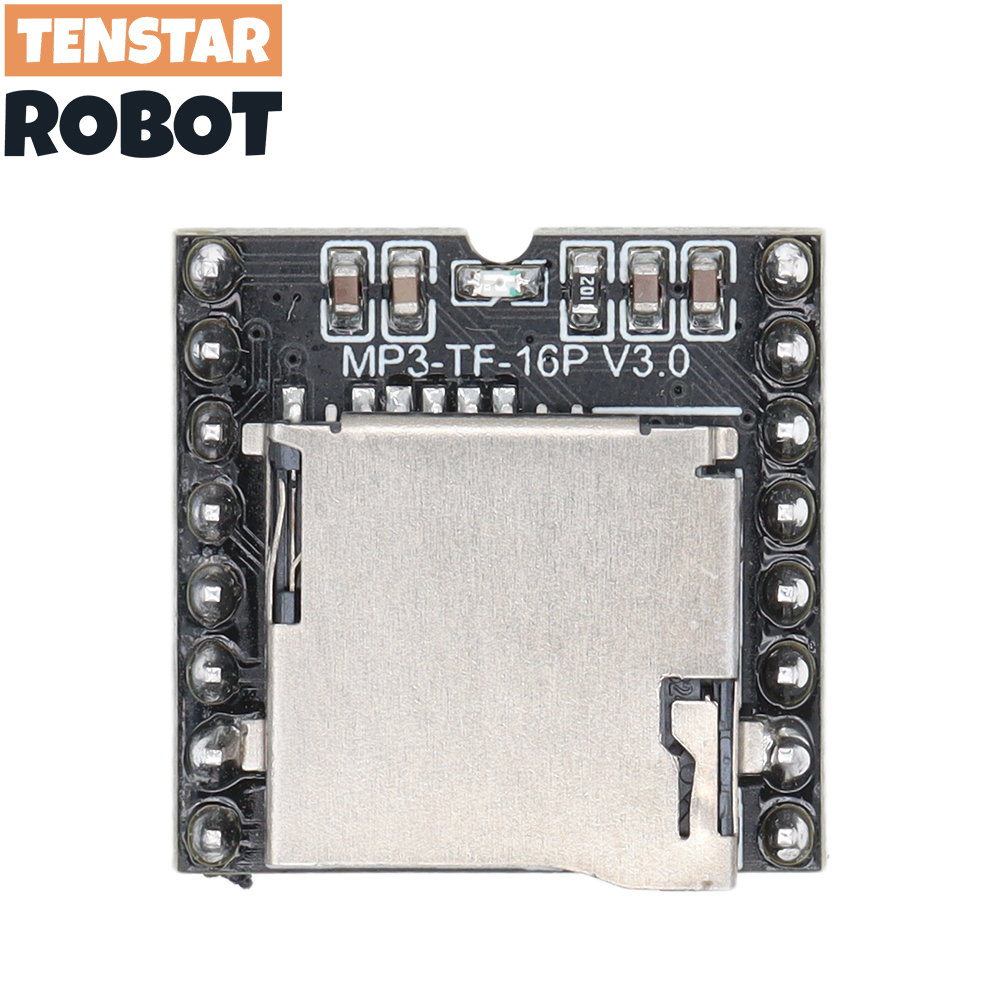 Dfplayer โมดูลเครื่องเล่น MP3 MP3 ขนาดเล็ก รองรับการ์ด TF U-Disk IO Serial Port AD สําหรับ arduino Diy