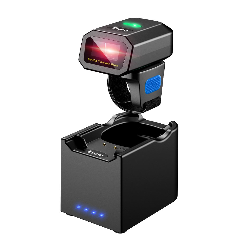 Eyoyo 2D1D 3-in-1 เครื่องสแกนบาร์โค้ดไร้สาย บลูทูธ 2.4G USB สําหรับ Windows MacOS Android 4.0+ iOS