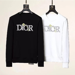 ใหม่ Dior เสื้อกันหนาวแขนยาว คอกลม แฟชั่นฤดูใบไม้ร่วง ฤดูหนาว สําหรับผู้ชาย และผู้หญิง 07