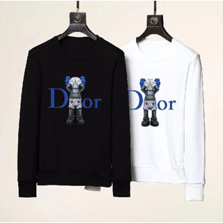 ใหม่ Dior เสื้อกันหนาวแขนยาว คอกลม แฟชั่นฤดูใบไม้ร่วง ฤดูหนาว สําหรับผู้ชาย และผู้หญิง 09