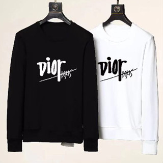 ใหม่ Dior เสื้อกันหนาวแขนยาว คอกลม แฟชั่นฤดูใบไม้ร่วง ฤดูหนาว สําหรับผู้ชาย และผู้หญิง 10 ชิ้น