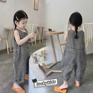 น่ารักเด็กสาวลายสก๊อตแขนกุดromperฤดูร้อนเด็กทารกผ้าฝ้ายjumps…