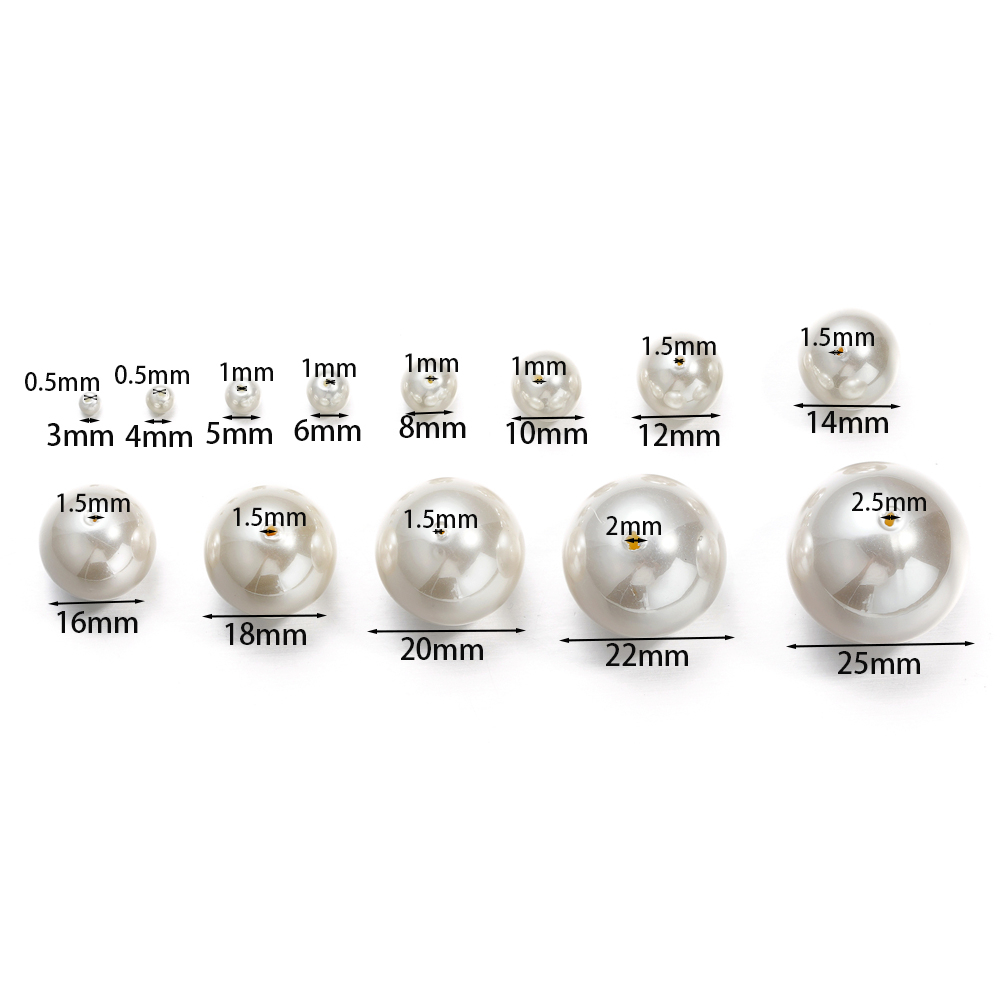 ST.KUNKKA 3-12MM30-20 ชิ้น มีรูไข่มุกเปลือกหอยเทียมสีเบจเจาะรูไข่มุกแท้ระดับไฮเอนด์สำหรับเครื่องประดับ DIY ทำสร้อยข้อมือและสร้อยคอ — صورة 6