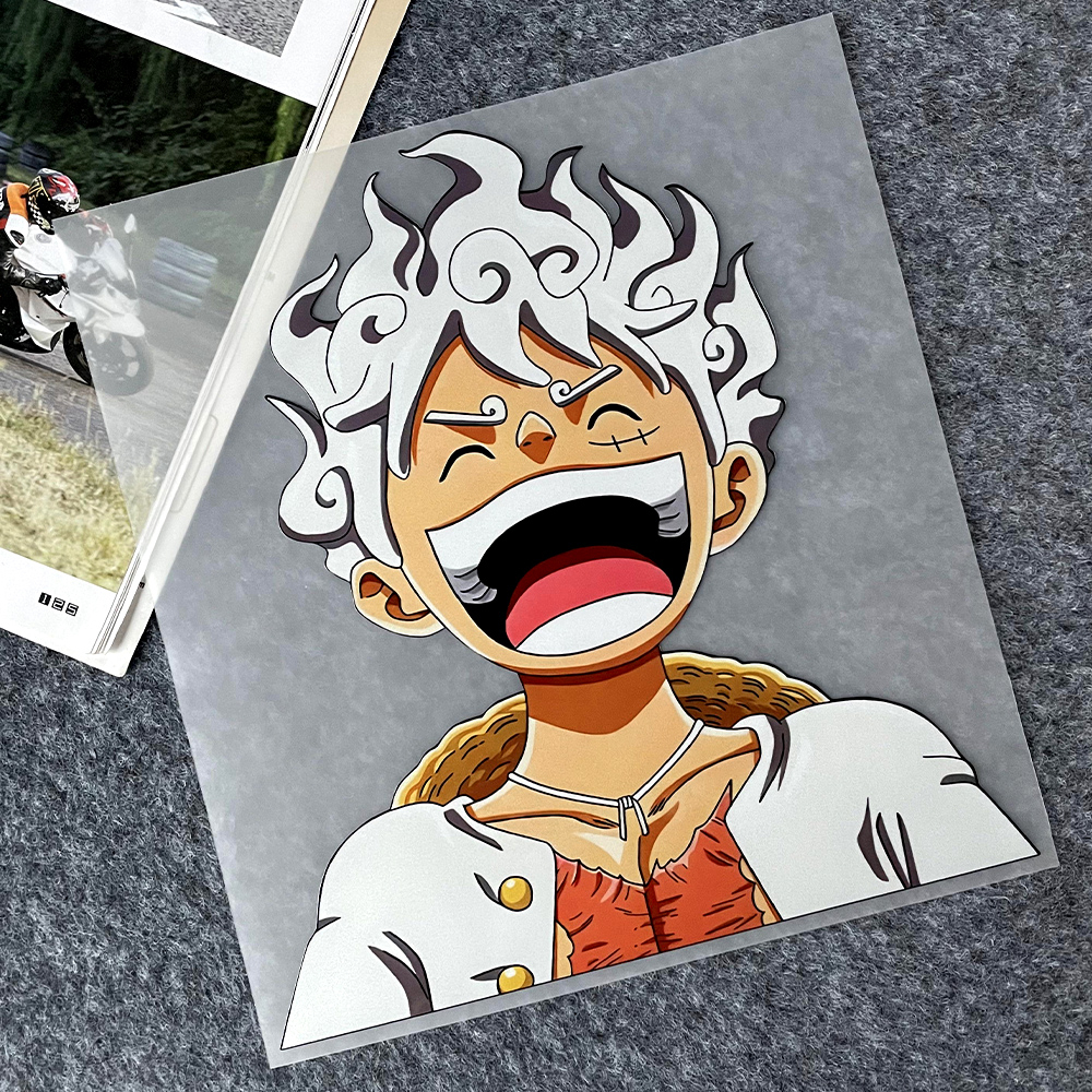 JDM One Piece สติ๊กเกอร์ Vinyl หน้าต่าง หมวกกันน๊อค รถไฟฟ้า รถยนต์ ตกแต่งรถ BYD BMW Mitsubishi Jeep
