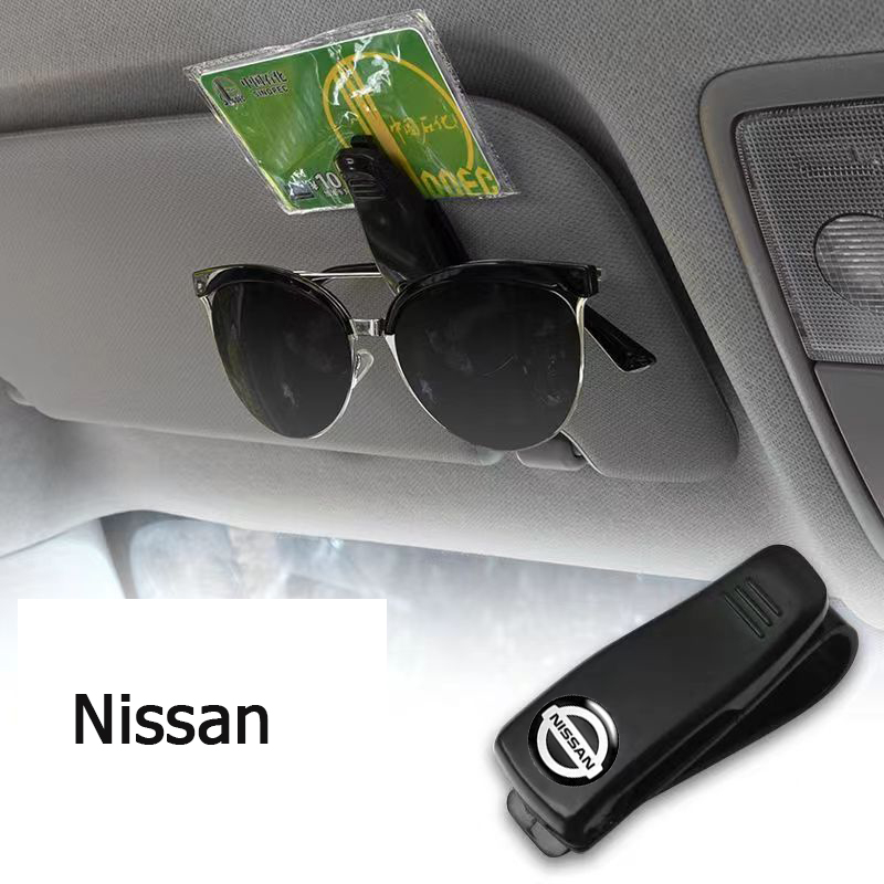 【Nissan/นิสสัน】คลิปกันแดดรถยนต์  sunvisor คลิปหนีบแว่นตา คลิปหนีบแว่นในรถ glasses clip ที่หนีบบัตรในรถ ที่เก็บแว่น ที่หนีบแว่นตากันแดด Nissan Terra Navara d40 Note xtrail t32 March Cube Vision teana j32 Leaf Juke Kicks 2022 Almera nismo