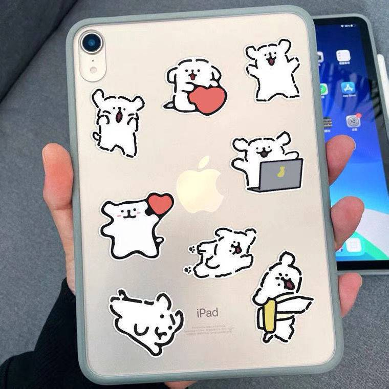 สติกเกอร์ ลายสุนัขอิโมติคอนน่ารัก กันน้ํา สําหรับติดตกแต่งเคสโทรศัพท์ สมุดทํามือ diy ตกแต่งสมุด - รูปที่ 5