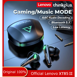 ของแท้ Lenovo XT85 II หูฟังบลูทูธ V5.3 ไร้สาย กันน้ํา TWS เวลาแฝงต่ํา HD Call Dual พร้อมไมโครโฟน สําหรับเล่นเกม