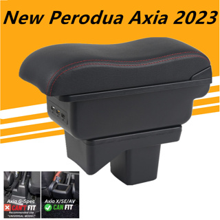 ใหม่ Perodua axia 2023 กล่องคอนโซลที่เท้าแขน คอนโซลกลาง แบบสองชั้น อุปกรณ์เสริม สําหรับรถยนต์