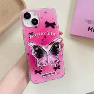 เคสโทรศัพท์มือถือ TPU แบบนิ่ม ลายผีเสื้อ สําหรับ iphone 15 Pro Max 14 Pro Max 13 Pro Max 12 Pro