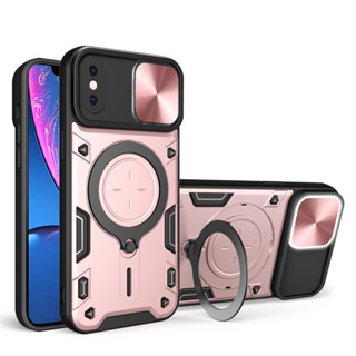 เคสแข็ง กันกระแทก พร้อมตัวป้องกันกล้อง สําหรับ iPhone XS Max X XR 8 7 Plus