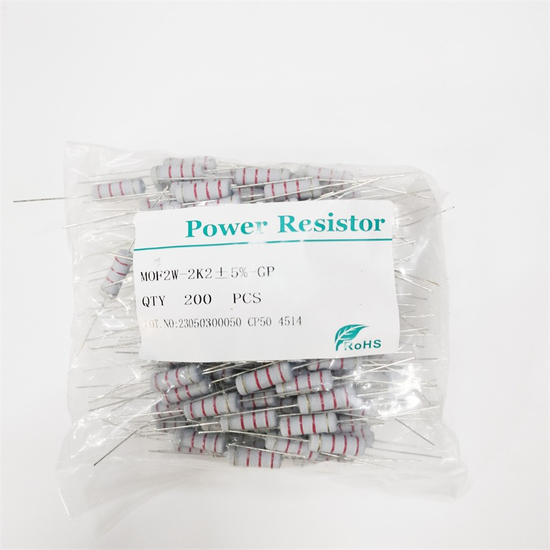 100pcs Carbon Film Resistor 2W 5% 4.3K 4.7K 5.1K 5.6K 6.2K 6.8K 7.5K 8.2K 9.1K 10K 12K 15K 18K 20K 2
