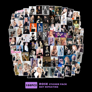 สติกเกอร์ ลาย ROSE Park Chae Young Real-life BLACKPINK สําหรับติดตกแต่งสมุด diy จํานวน 100 แผ่น