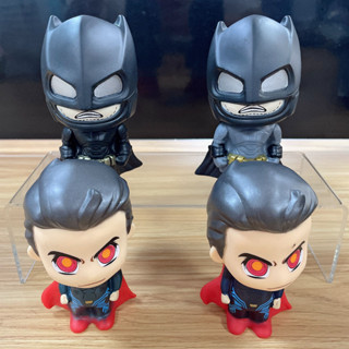 โมเดลตุ๊กตาฟิกเกอร์ Superman Batman ขนาด 10 ซม. ของเล่นสําหรับเด็ก จํานวน 4 ชิ้น ต่อชุด