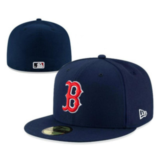 หมวกเบสบอล E.r.a MLB Boston Red Sox สไตล์ใหม่ ปิดปีกแบน แบบเต็ม หมวกกีฬา