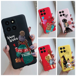 เคสโทรศัพท์มือถือ ซิลิโคนนิ่ม ลายเด็กผู้หญิงสวย แฟชั่น สําหรับ Honor X6a