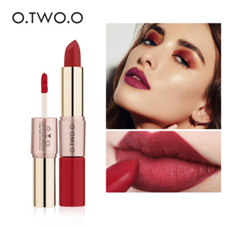 O.two.o ลิปสติก ลิปกลอส เนื้อแมตต์กํามะหยี่ 12 สี