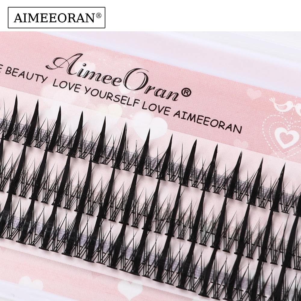 Aimeeoran ขนตาปลอม แบบหนา สามแถว ปลาหมึก