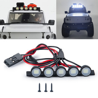 แถบไฟ LED ติดหลังคารถยนต์ สําหรับอัพเกรดรถไต่หินบังคับ Axial SCX24 AXI00006 Ford Bronco 4WD 1/24