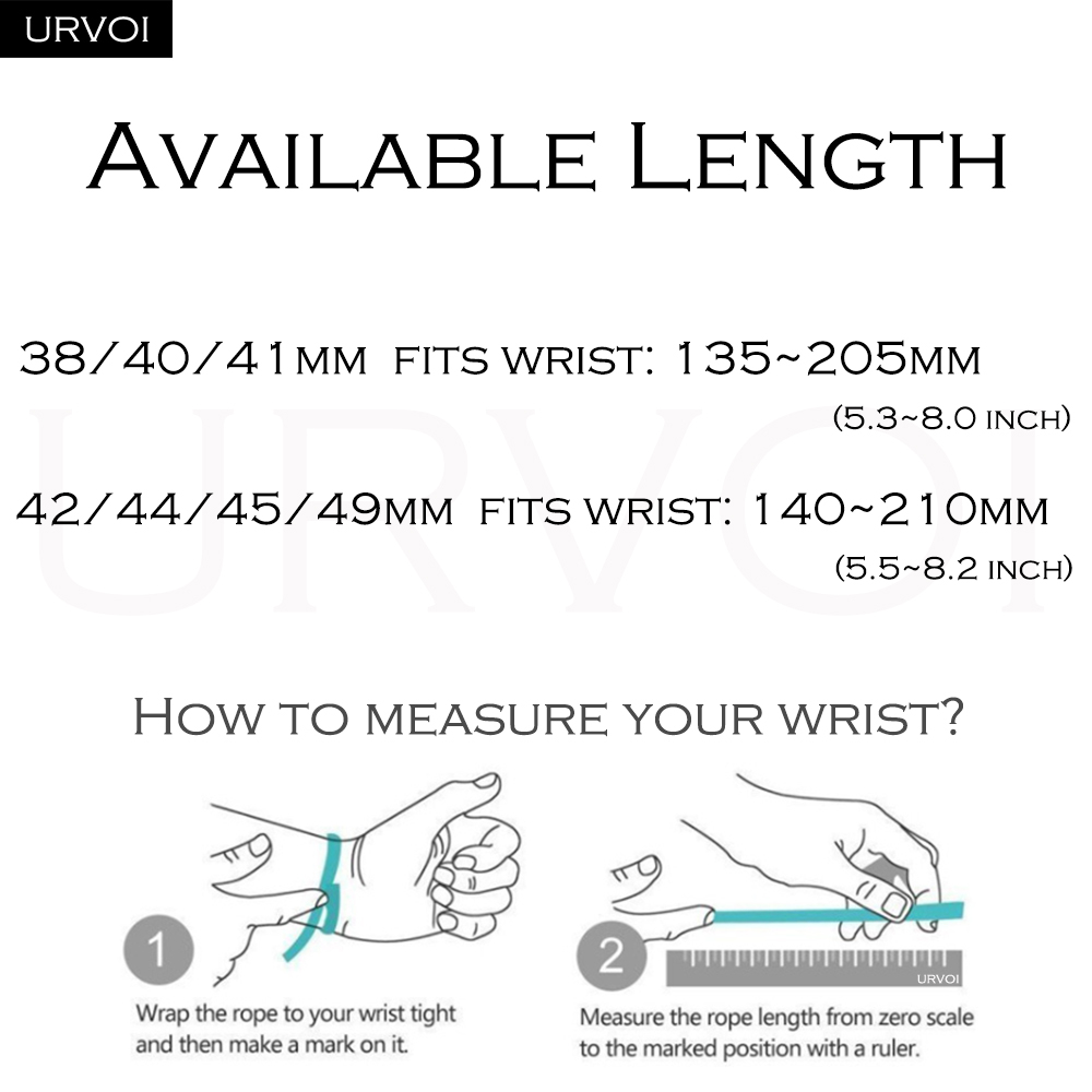 URVOI ลิงค์แม่เหล็กสําหรับ Apple Watch FineWoven band สําหรับ iwatch series 9 8 7 6 SE54321 สายรัดแม่เหล็ก loop buckle 41 มม.45 มม.49 มม.