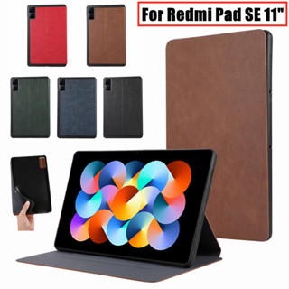 เคสซิลิโคนนิ่ม พร้อมขาตั้ง สไตล์เรียบง่าย สําหรับ Redmi Pad SE 11 นิ้ว 2023