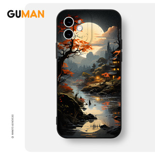 Guman เคสไอโฟน เคสซิลิโคนนุ่มกันกระแทกน่ารักตลก เคสโทรศัพท์ Compatible for iPhone 15 14 13 12 11 Pro Max SE 2020 X XR XS 8 7 6 6S Plus พลัส XYB2274