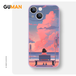 Guman เคสไอโฟน เคสซิลิโคนนุ่มกันกระแทกน่ารักตลก เคสโทรศัพท์ Compatible for iPhone 15 14 13 12 11 Pro Max SE 2020 X XR XS 8 7 6 6S Plus พลัส XYB2280