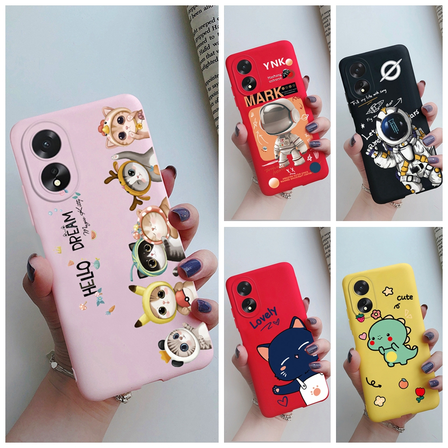 OPPO A38 เคสโทรศัพท์สําหรับ OPPO A38 A 38 กันกระแทก Soft TPU Candy พิมพ์ปลอก