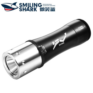 SmilingShark Q16 ไฟฉาย ไฟฉายดำน้ำ มืออาชีพ T6 IPX8 กันน้ำใต้น้ำ 80 ม. ชาร์จใหม่ได้สำหรับผู้ชื่นชอบการดำน้ำกลางคืนด้วยการตกปลา