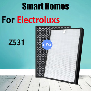 ไส้กรองเครื่องฟอกอากาศ HEPA คาร์บอน แบบเปลี่ยน สําหรับ Electroluxs Z531 Activated Carbon 405*390*10 มม. 405*390*40 มม.