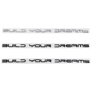 สติกเกอร์ตราสัญลักษณ์ ABS ลายโลโก้ Build Your Dreams 3D อุปกรณ์เสริม สําหรับตกแต่งรถยนต์ BYD Han Tang EV Song Yuan Plus Atto 3 Qin