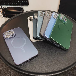 【AG Matte hard case/Green】 เคส compatible for iphone 11 12 13 14 15 pro max