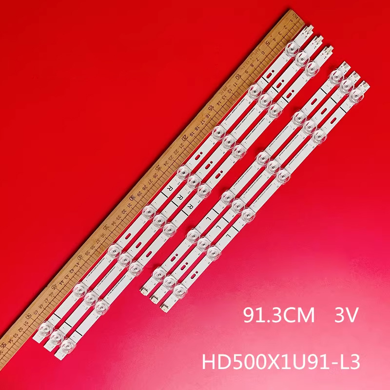 Strip backlight 6 ชิ้น = 3 ชุด led ใหม่สําหรับ HZ50E3D HZ50A55E 50A52E 50a6100fs 50H78G 50R6090G5ONN