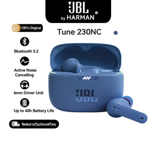 JBL Tune 230NC TWS หูฟังไร้สาย True Wireless Bluetooth headphones หูฟังในหู waterproof sports headphones หูฟังลดเสียงรบกวนแบบไร้สาย Blue