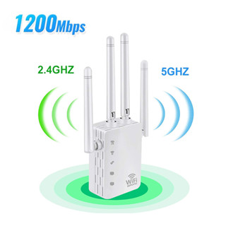 เครื่องขยายสัญญาณเครือข่ายไร้สาย 2.4G 5Ghz Wifi 300Mbps 1200Mbps 802.11N