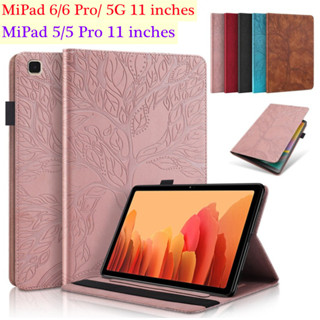 Case For XiaoMi MiPad 5 Pro 11 inches 2021 Tablet Case Mi Pad 6 Pad6 Pro 5G 11.0 inches 2023 Pocket Pen Holder Tree Style Leather Stand Flip