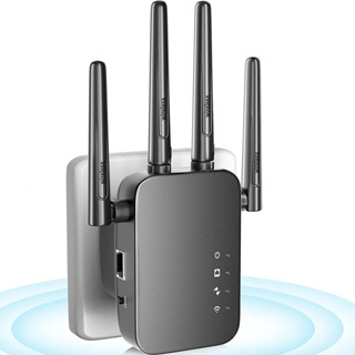 เครื่องขยายสัญญาณเครือข่ายไร้สาย 2.4Ghz WIFI Booster 300Mbps